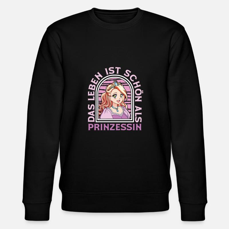 Prinzessin Fun - Stanley/Stella Unisex Bio-Sweatshirt CHANGER  - Schwarz