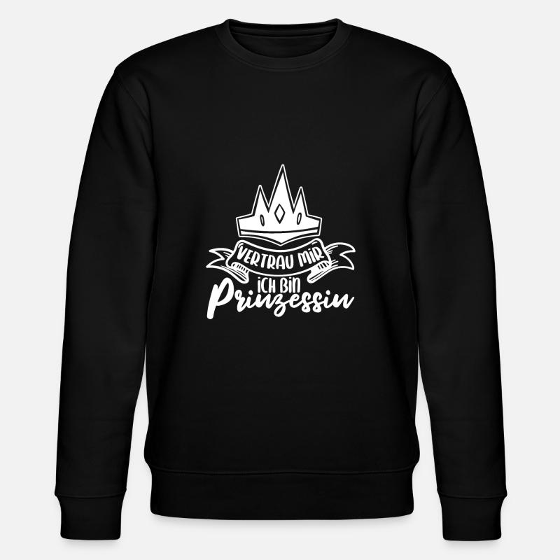 Prinzessin Witzig - Stanley/Stella Unisex Bio-Sweatshirt CHANGER  - Schwarz