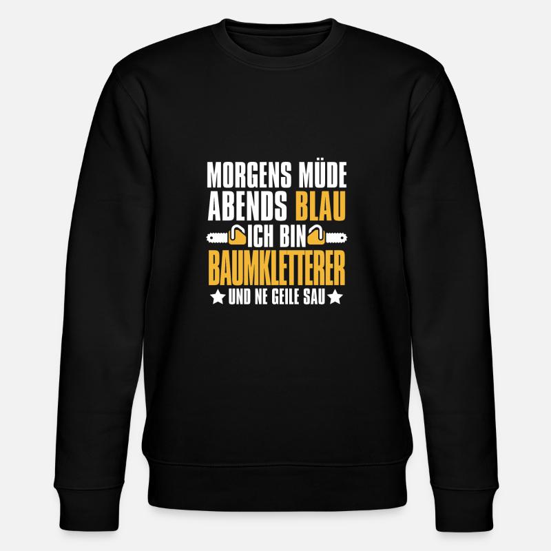 Baumpfleger Baumkletterer Arborist - Stanley/Stella Unisex Bio-Sweatshirt CHANGER - Schwarz