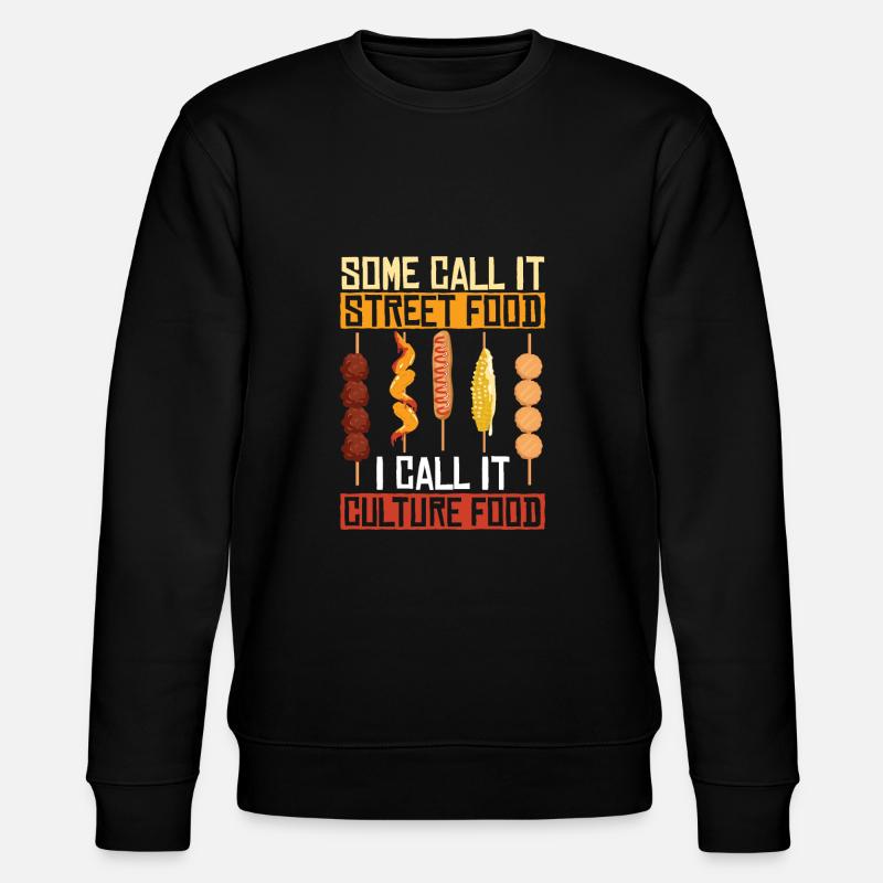 Straßenessen Corndog - Stanley/Stella Unisex Bio-Sweatshirt CHANGER  - Schwarz