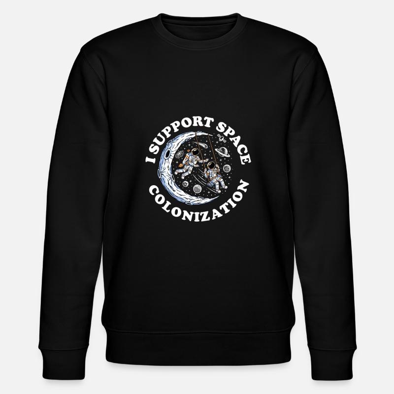 Space Space Colonization - Stanley/Stella CHANGER Unisex Organic Sweatshirt - black