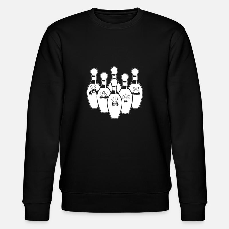 Bowling Bowling Bowler Funny - Stanley/Stella CHANGER Unisex Organic Sweatshirt - black