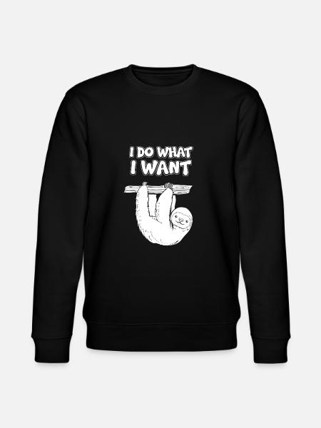 Mir Doch Egal Faultier - Stanley/Stella Unisex Bio-Sweatshirt CHANGER - Schwarz