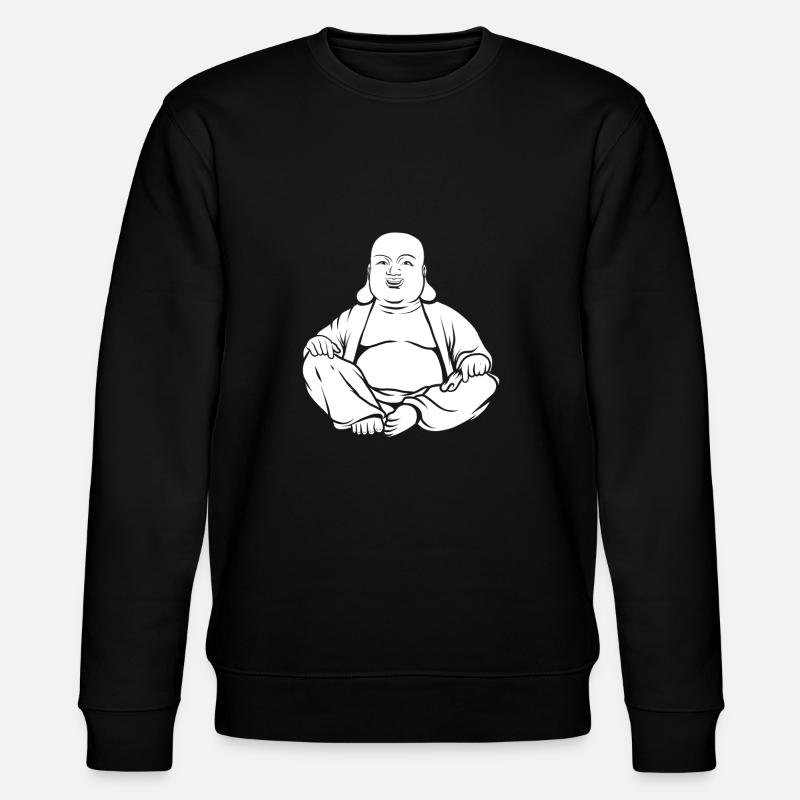 Buddha Buddhist - Stanley/Stella Unisex Bio-Sweatshirt CHANGER - Schwarz