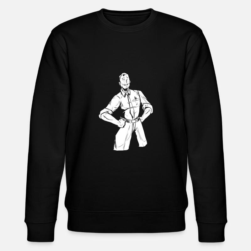 Father's Day Dad - Stanley/Stella CHANGER Unisex Organic Sweatshirt - black