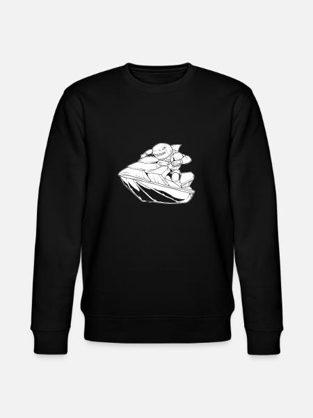 Jet Ski Shark - Stanley/Stella CHANGER Unisex Organic Sweatshirt - black