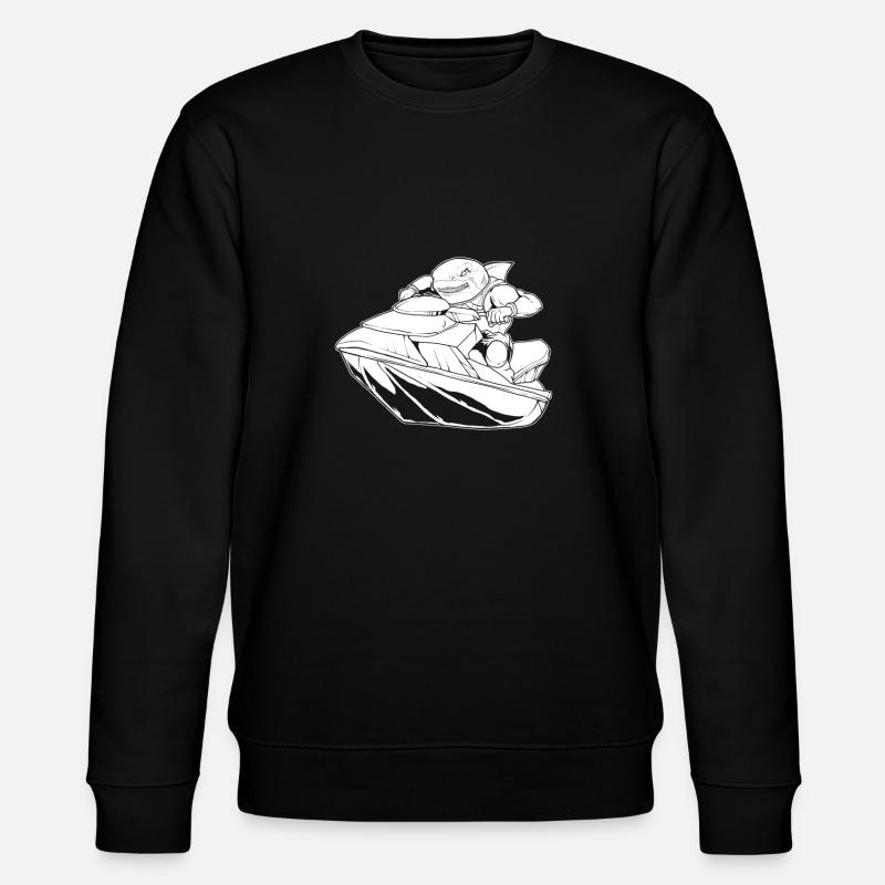 Jet Ski Shark - Stanley/Stella CHANGER Unisex Organic Sweatshirt - black