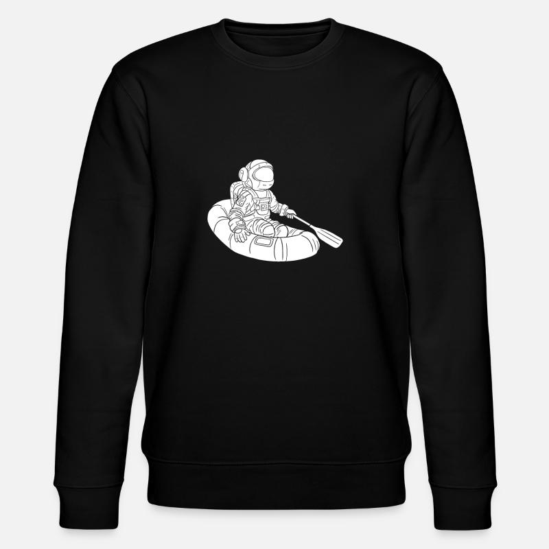 Rafting Astronaut - Stanley/Stella Unisex Bio-Sweatshirt CHANGER - Schwarz