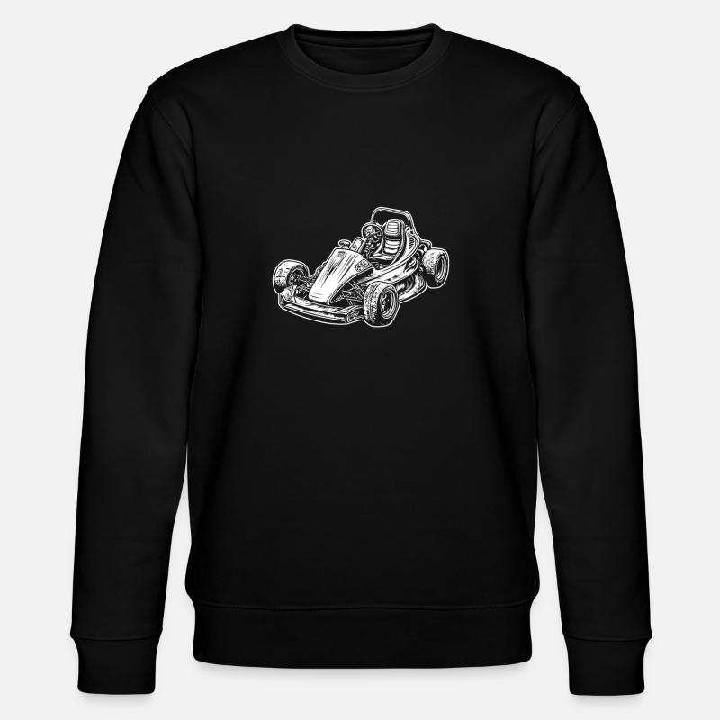 Go Kart Kartfahren Kartfahrer - Stanley/Stella Unisex Bio-Sweatshirt CHANGER  - Schwarz
