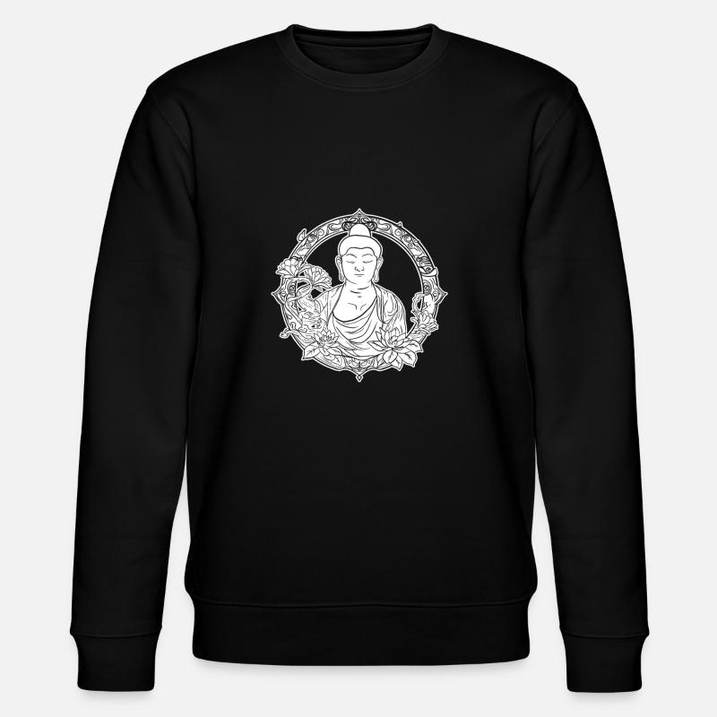 Bouddha bouddhiste - Sweat bio CHANGER Stanley/Stella Unisexe - noir