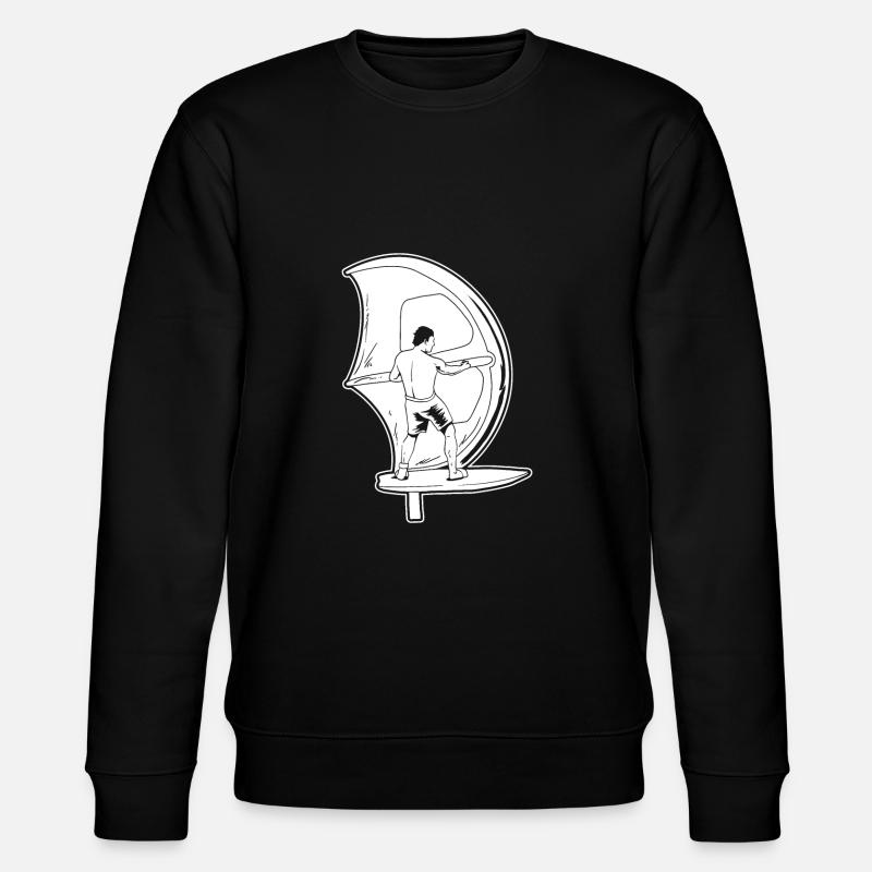 Wing Surf Wing Foil - Sweat bio CHANGER Stanley/Stella Unisexe - noir