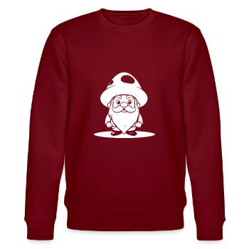 Pilzsammler Pilze - Stanley/Stella Unisex Bio-Sweatshirt CHANGER  - Burgunderrot - Vorne - Nik (191cm) & Marisol (170cm)