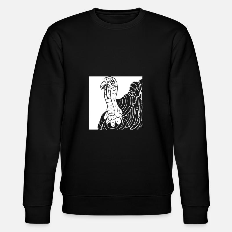 Thanksgiving Kleeblatt - Stanley/Stella Unisex Bio-Sweatshirt CHANGER  - Schwarz