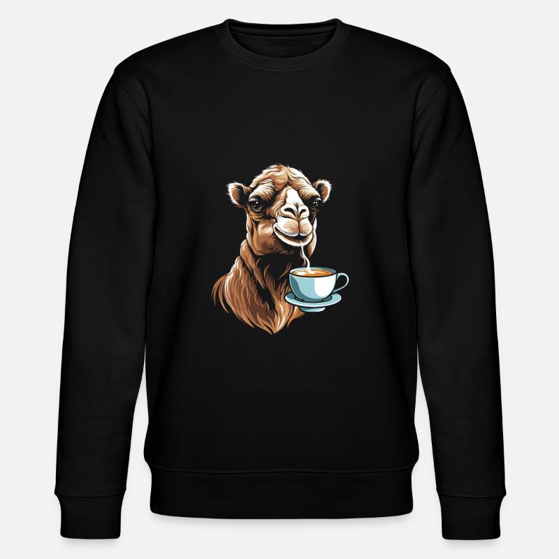 Camel Coffee - Stanley/Stella CHANGER Unisex Organic Sweatshirt - black