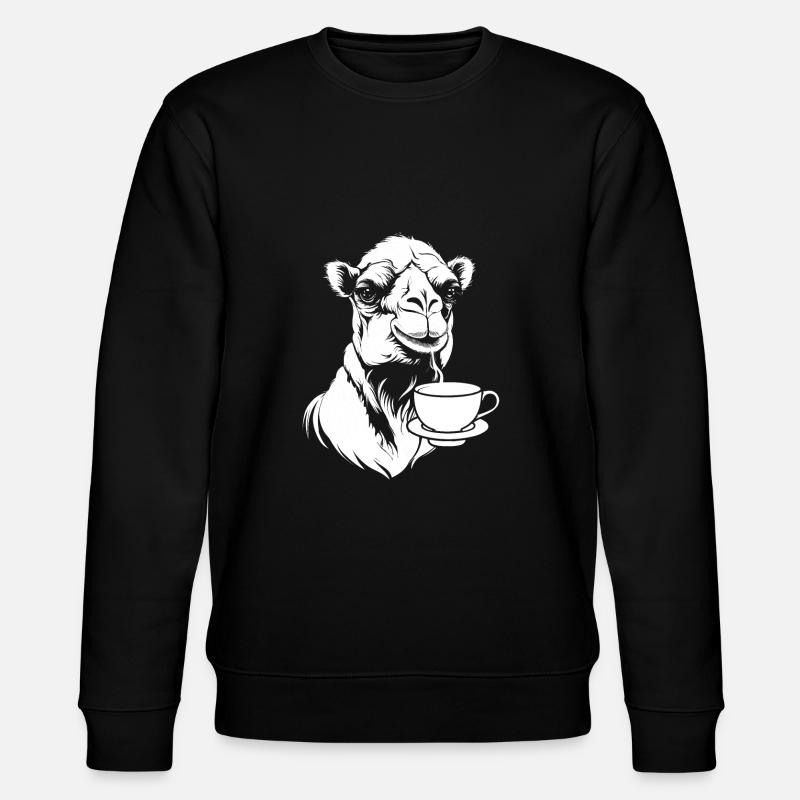 Camel Coffee - Stanley/Stella CHANGER Unisex Organic Sweatshirt - black