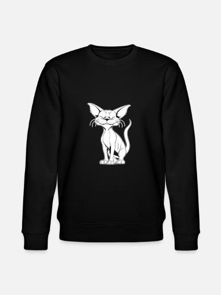 Sourire de chat Sphynx - Sweat bio CHANGER Stanley/Stella Unisexe - noir
