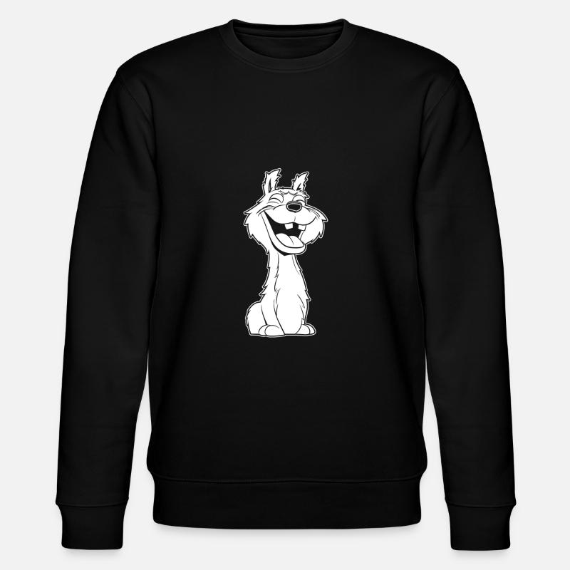 Llama Llama Smile - Stanley/Stella CHANGER Unisex Organic Sweatshirt - black