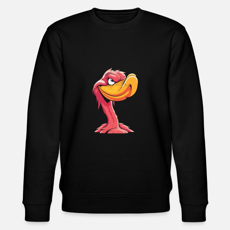 Flamingo Witzig - Stanley/Stella Unisex Bio-Sweatshirt CHANGER  - Schwarz