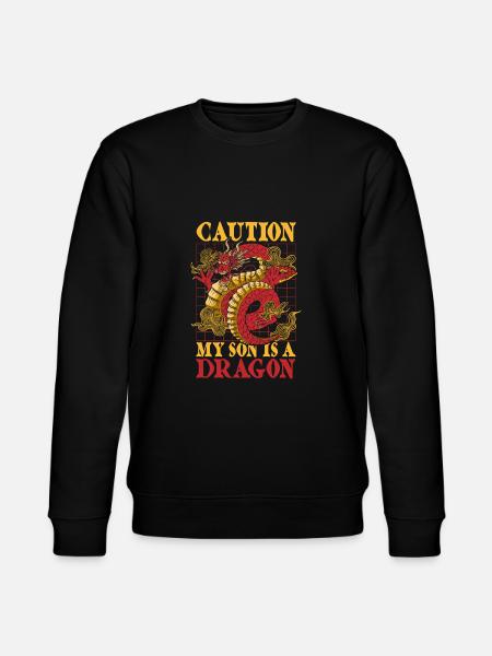 Year of the Dragon 2024 - Stanley/Stella CHANGER Unisex Organic Sweatshirt - black