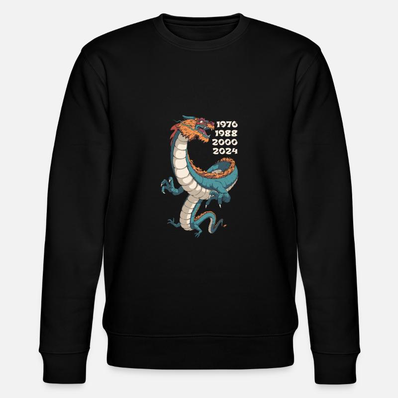 Année du Dragon 2024 - Sweat bio CHANGER Stanley/Stella Unisexe - noir