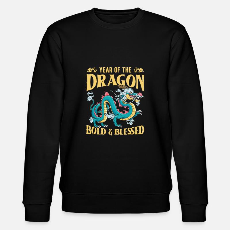 Année du Dragon 2024 - Sweat bio CHANGER Stanley/Stella Unisexe - noir
