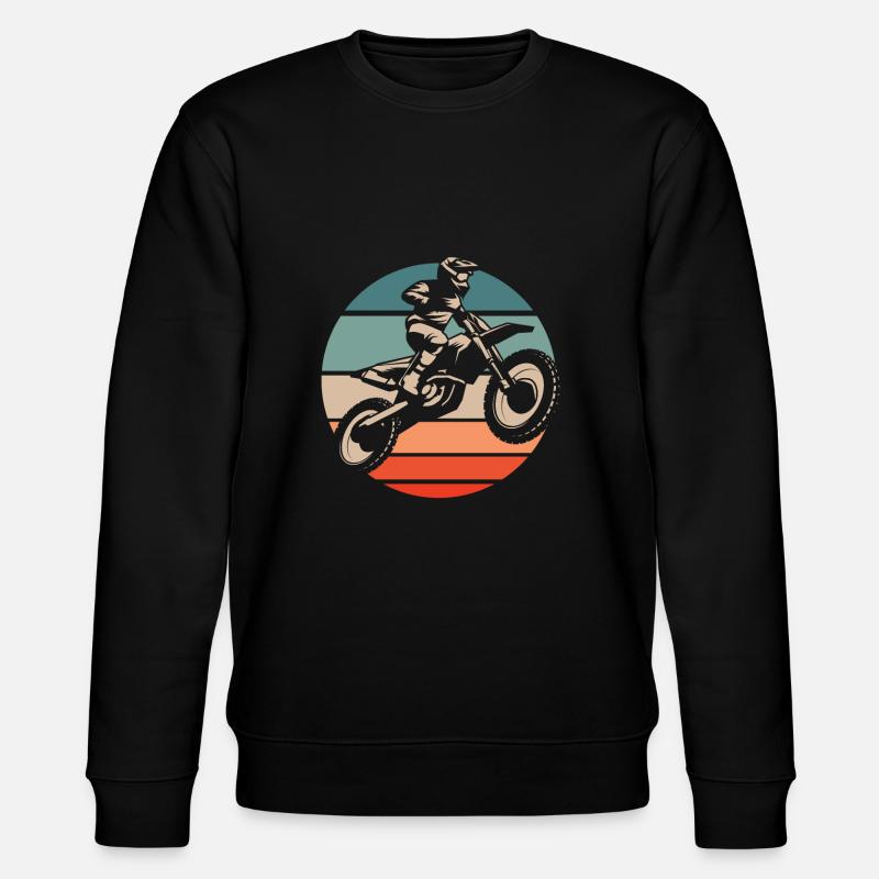 Mx Motocross Dirt Bike - Sweat bio CHANGER Stanley/Stella Unisexe - noir