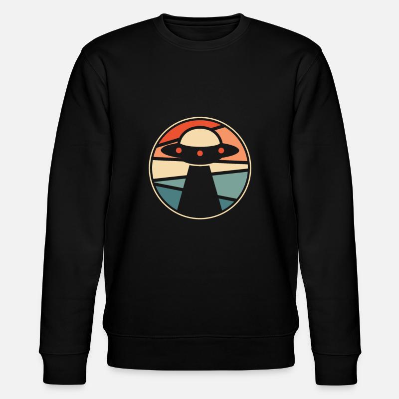 Alien Außerirdischer - Stanley/Stella Unisex Bio-Sweatshirt CHANGER  - Schwarz