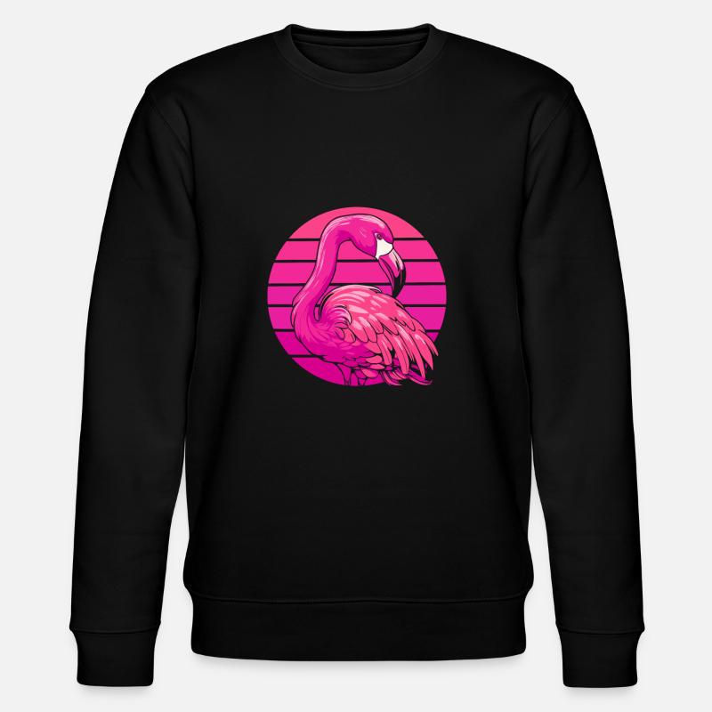 Flamingo - Stanley/Stella Unisex Bio-Sweatshirt CHANGER  - Schwarz