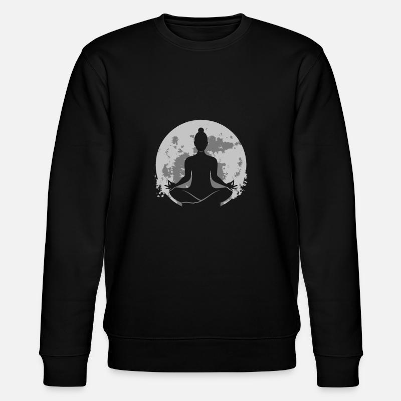 Lune de yoga - Sweat bio CHANGER Stanley/Stella Unisexe - noir
