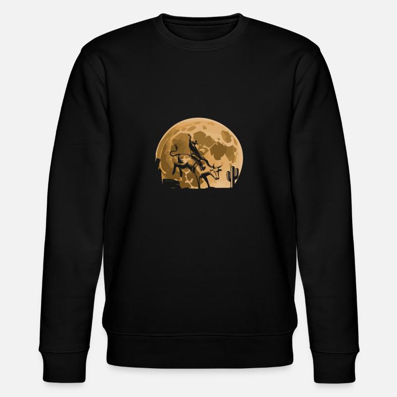 Rodéo Bull Riding Lune - Sweat bio CHANGER Stanley/Stella Unisexe - noir
