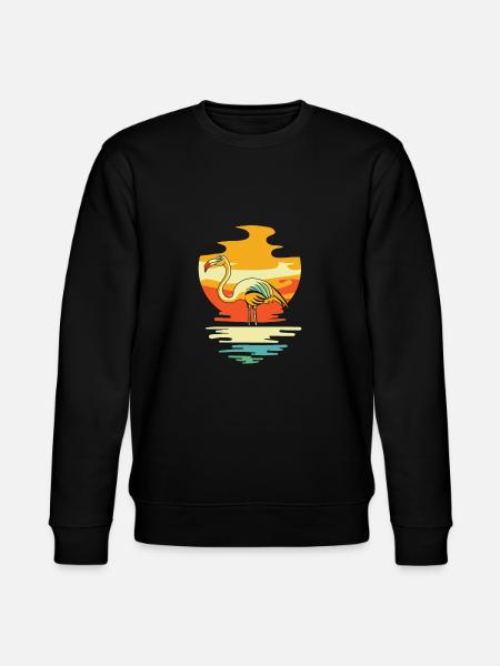 Flamingo - Stanley/Stella CHANGER Unisex Organic Sweatshirt - black
