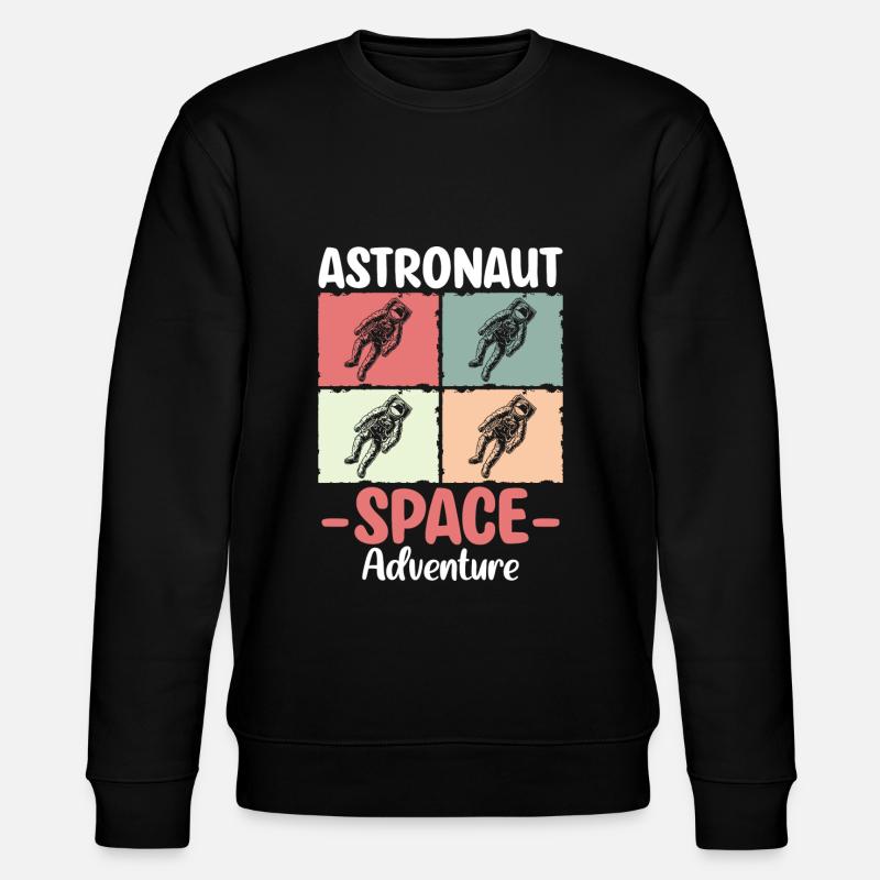 Space Shuttle Raumanzug Stern Rakete - Stanley/Stella Unisex Bio-Sweatshirt CHANGER - Schwarz