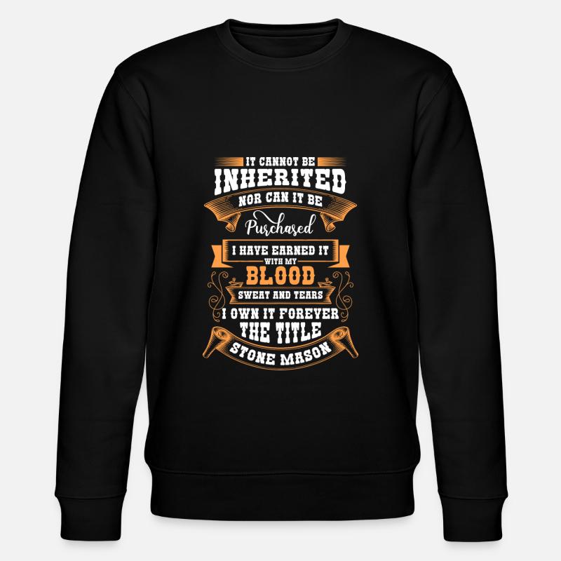 Craftsmen Guild Masters - Stanley/Stella CHANGER Unisex Organic Sweatshirt - black
