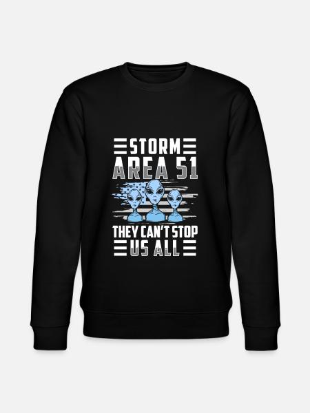 UFO Funny Extraterrestrial Planet - Stanley/Stella CHANGER Unisex Organic Sweatshirt - black