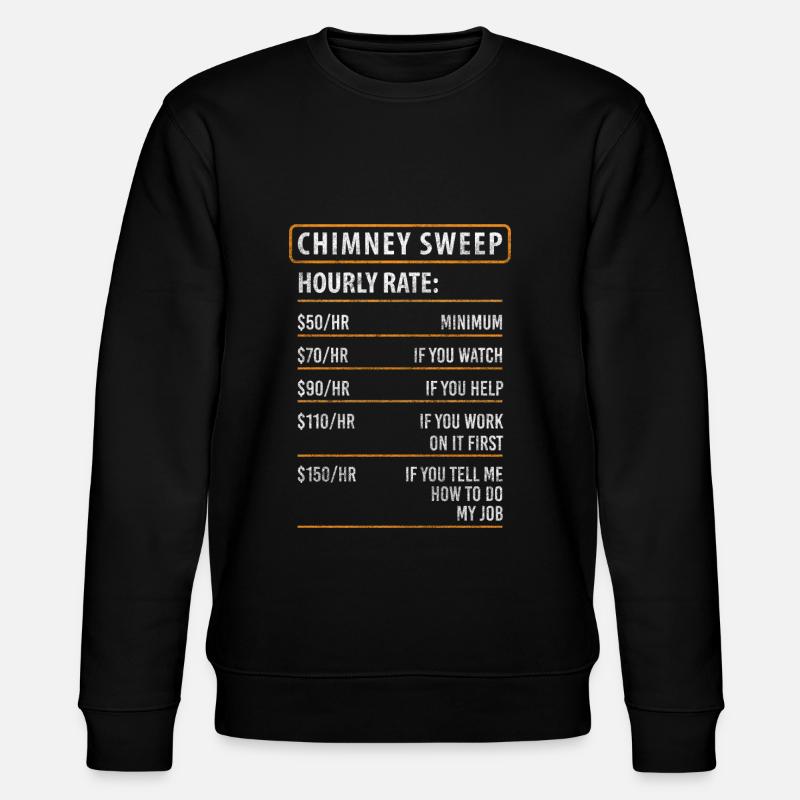 Ramoneur Bonheur Profession Ramasseur - Sweat bio CHANGER Stanley/Stella Unisexe - noir