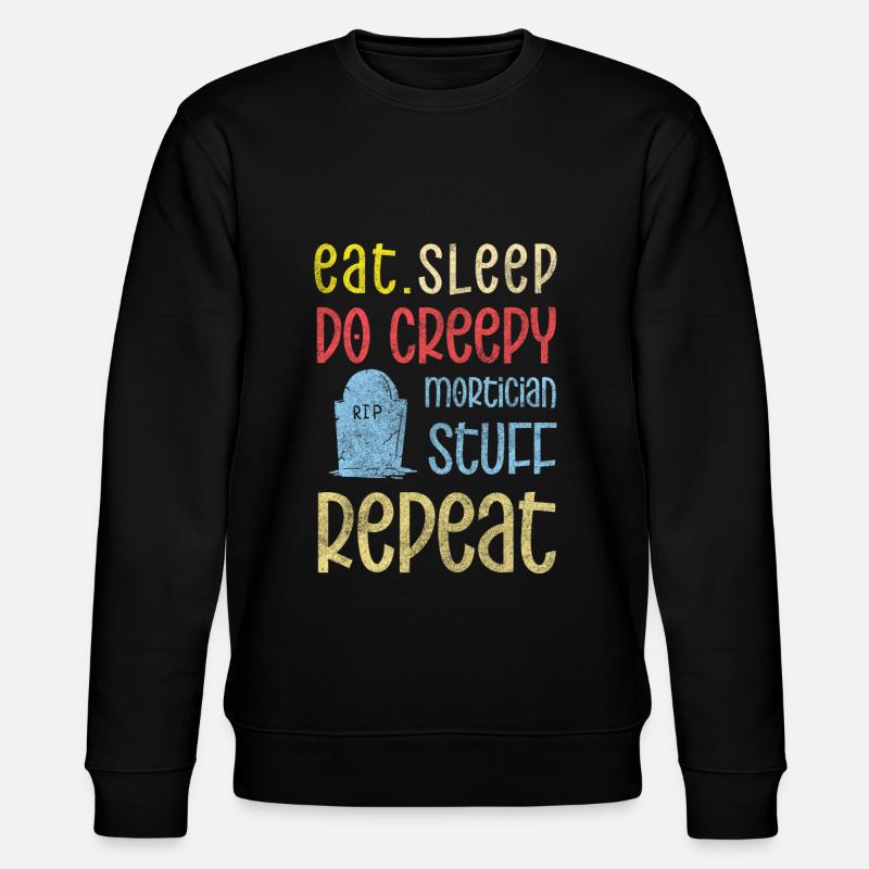 Gravedigger Cemetery Coffin Mourning - Stanley/Stella CHANGER Unisex Organic Sweatshirt - black