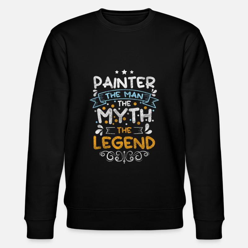 Varnisher Painting Canvas Master Painter - Stanley/Stella CHANGER Unisex Organic Sweatshirt - black