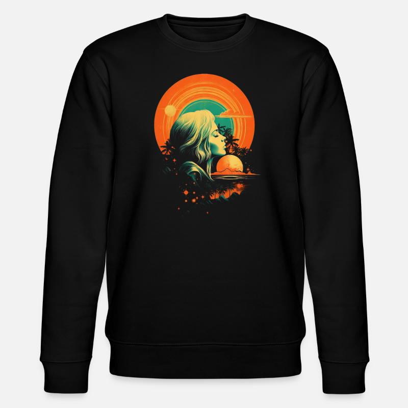 Retro - Stanley/Stella CHANGER Unisex Organic Sweatshirt - black