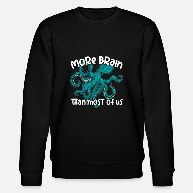 Smart Octopuses - Big Octopu - Stanley/Stella CHANGER Unisex Organic Sweatshirt - black
