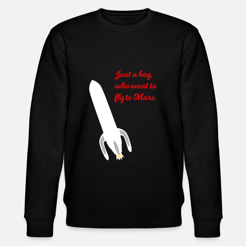 Mars Reisender - Stanley/Stella Unisex Bio-Sweatshirt CHANGER  - Schwarz