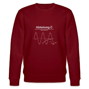 Dog Sport Shirt IPO IGP Division C Protection Service - Stanley/Stella CHANGER Unisex Organic Sweatshirt - burgundy - Front - Nik (191cm) & Marisol (170cm)