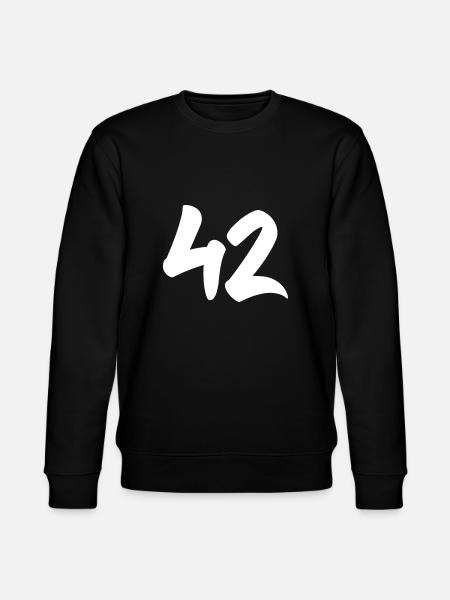 42 - The answer - Stanley/Stella CHANGER Unisex Organic Sweatshirt - black