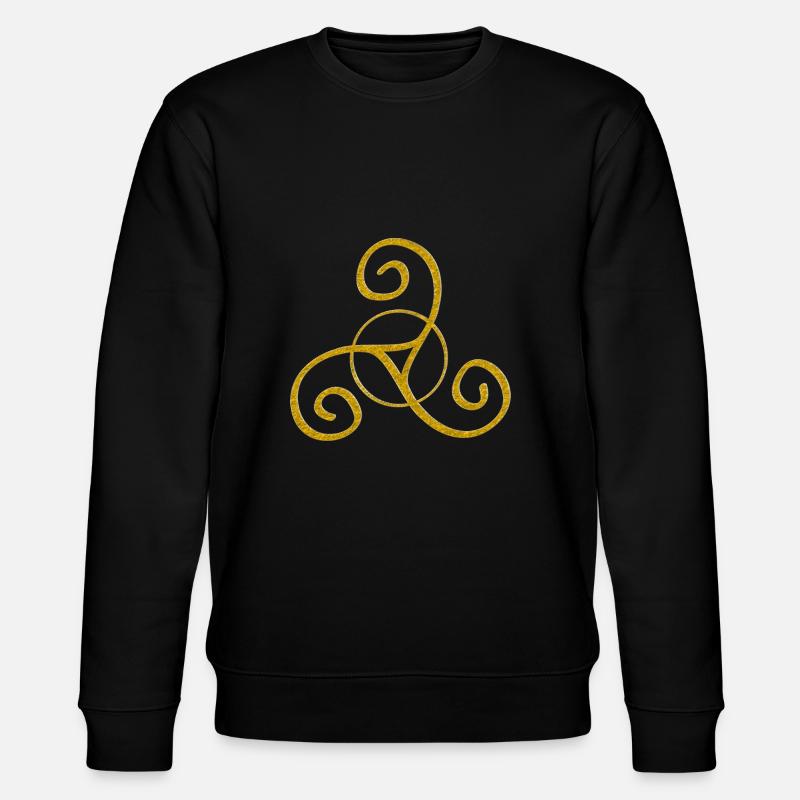 Triskele - Old Celtic Symbol 1 - Stanley/Stella Unisex Bio-Sweatshirt CHANGER  - Schwarz