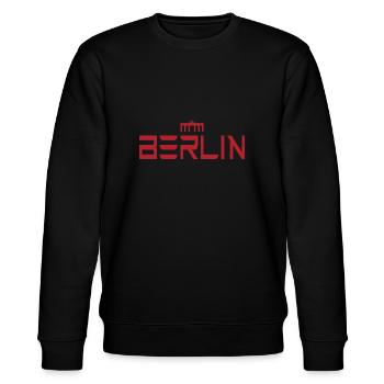 Berlin - Stanley/Stella Unisex Bio-Sweatshirt CHANGER  - Schwarz - Vorne - Nik (191cm) & Marisol (170cm)