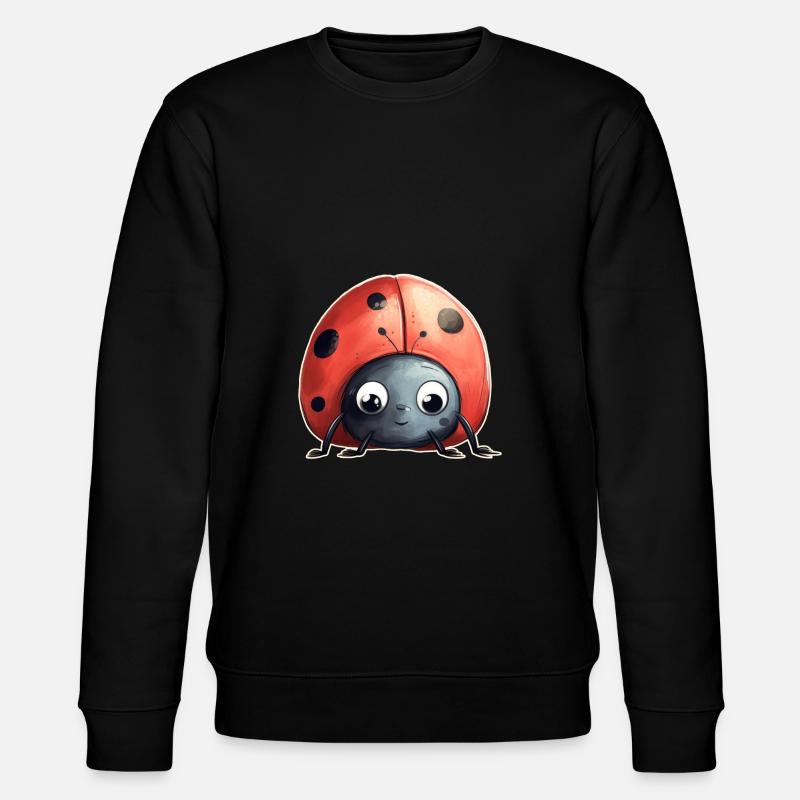 Marienkäfer - Stanley/Stella Unisex Bio-Sweatshirt CHANGER  - Schwarz
