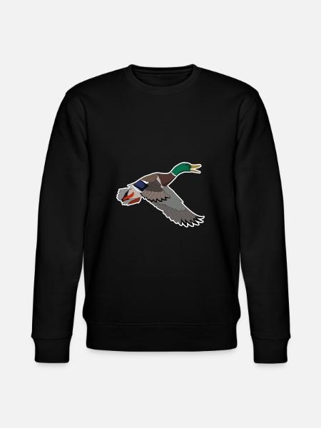 Motif colvert - Sweat bio CHANGER Stanley/Stella Unisexe - noir
