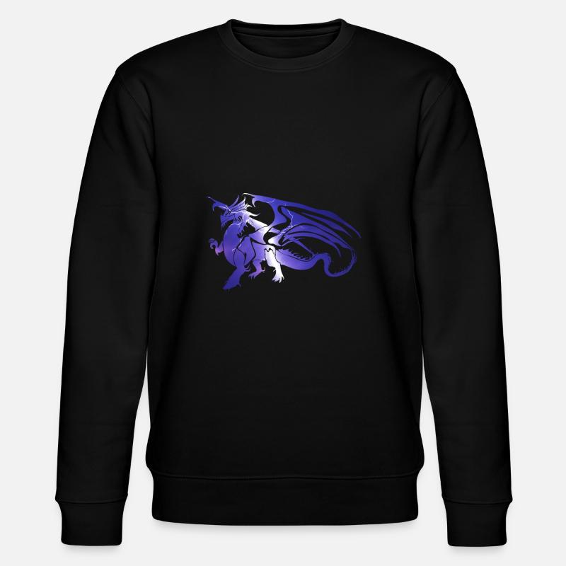 Lightning Blitz Dragon - Stanley/Stella CHANGER Unisex Organic Sweatshirt - black