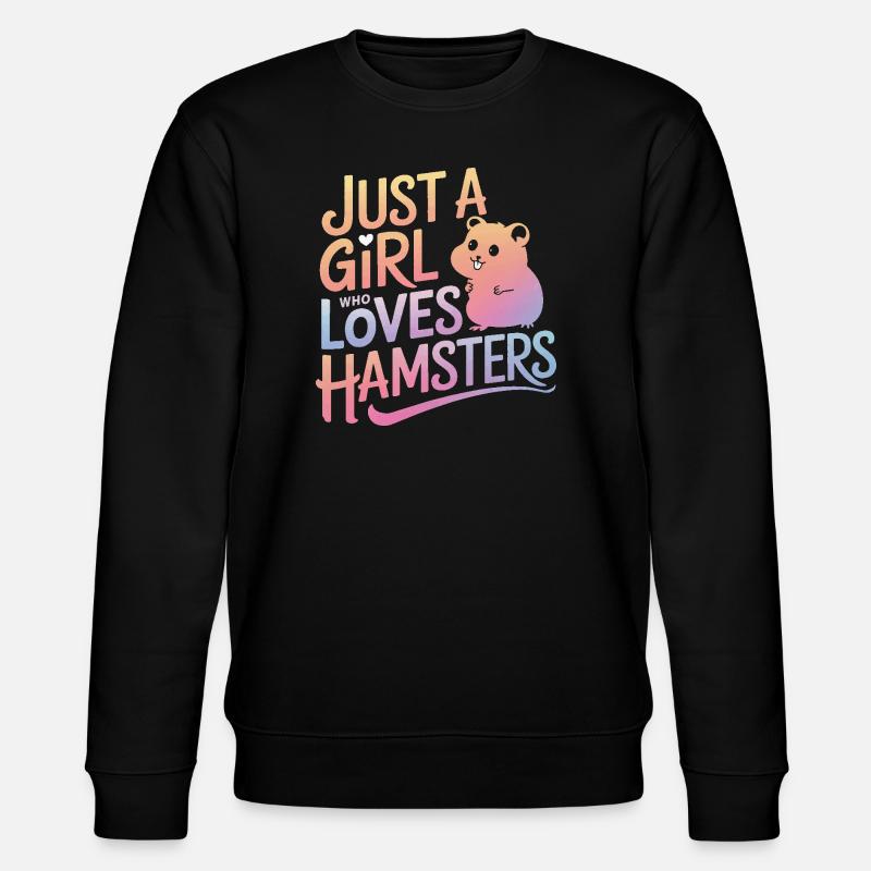 Hamster - Stanley/Stella Unisex Bio-Sweatshirt CHANGER  - Schwarz