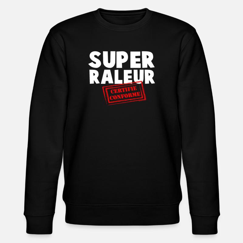 Super Certified Compliant Scraper - Stanley/Stella CHANGER Unisex Organic Sweatshirt - black
