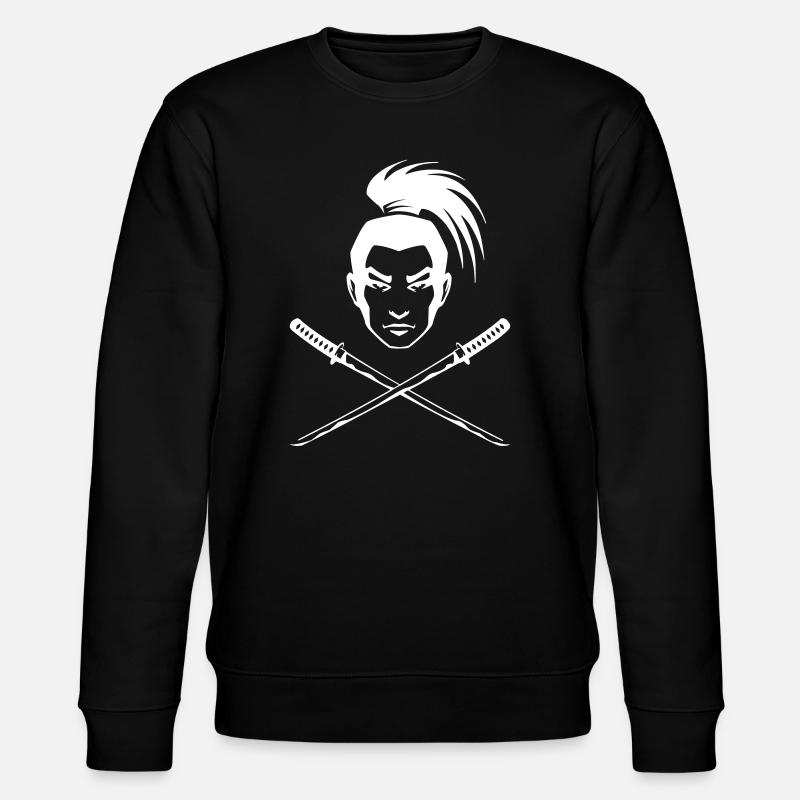 Ein japanischer Samurai - Stanley/Stella Unisex Bio-Sweatshirt CHANGER  - Schwarz